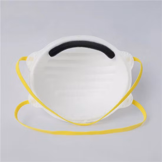 Weiße Farbe, becherförmiges Design, KN95 FFP2 Gesichtsschutzmaske