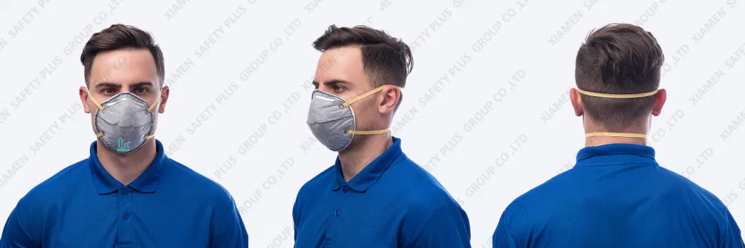 4-Layer Cup-Shaped Disposable Non-Woven with Active Carbon Dust-Proof Respirator Safety Mask