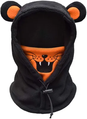 Sturmhaube für Kinder, Tiger-Gesichtsmaske, wiederverwendbare waschbare Stoff-Vollgesichtsmasken für Jungen/Mädchen, winddichte Staubmaske, Wintermütze